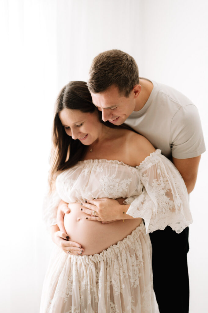 Pregnancy photoshoot with husband in Horsham